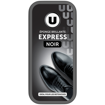 U Éponge auto-lustrante noir