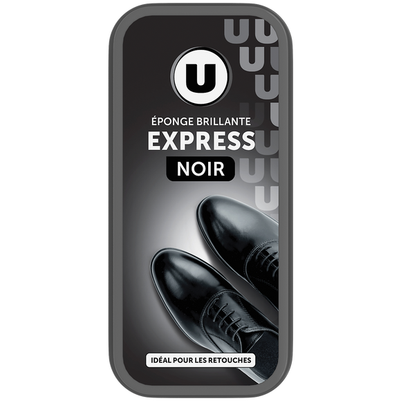 U Éponge auto-lustrante noir