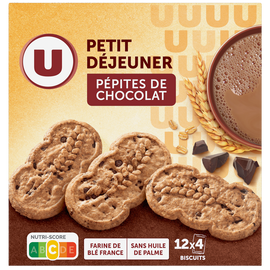 U Biscuits Petit déjeuner pépites de chocolat 600g