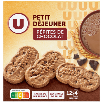 U Biscuits Petit déjeuner pépites de chocolat 600g