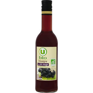U BIO Vinaigre de vin rouge  bouteille en verre de 50cl