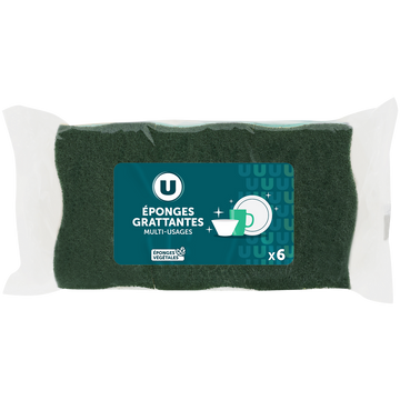 U Éponges grattantes pour toutes les surfaces  x6