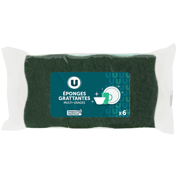 U Éponges grattantes pour toutes les surfaces  x6