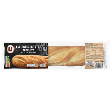 U Baguette précuite sur four à pierre  250g