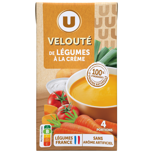 U Soupe Velouté de légumes à la crème brique de 1l