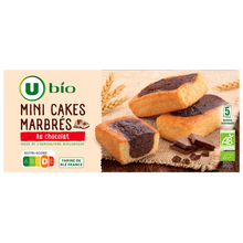 U BIO Cakes marbrés au chocolat bio paquet de 125g