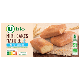 U BIO Cake nature au lait écrémé bio paquet de 125g