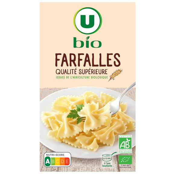 U BIO Farfalles  paquet de 500g