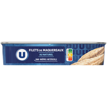 U Filets de maquereaux au naturel  176g