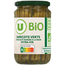 U BIO Haricots verts cueillis et rangés mains - Bocal 180g