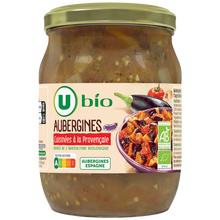 U BIO Aubergines cuisinées à la provençale - Bocal 520g