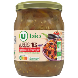 U BIO Aubergines cuisinées à la provençale - Bocal 520g