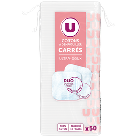 U Coton carré douceur  x50