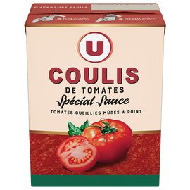 U Pulpe de Tomates spécial sauce coulis  boîte de 390g