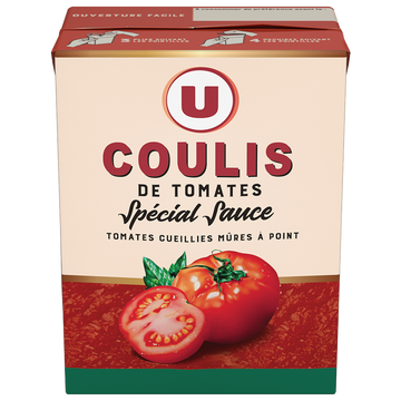 U Pulpe de Tomates spécial sauce coulis  boîte de 390g