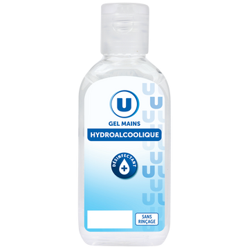 U Gel nettoyant mains hydroalcoolique antibactérien sans rinçage  75ml