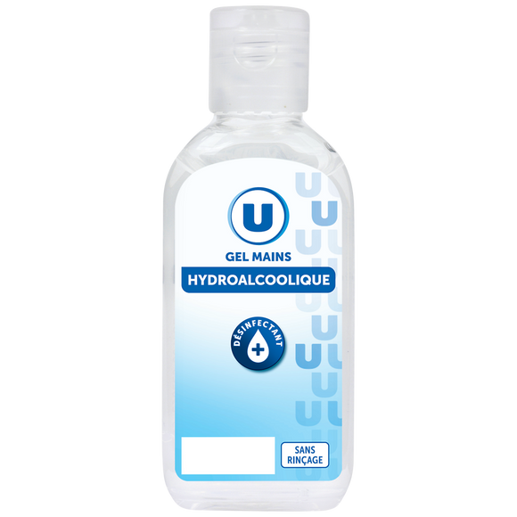 U Gel nettoyant mains hydroalcoolique antibactérien sans rinçage  75ml