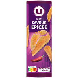 U Tuiles goût épicé  paquet de 170g