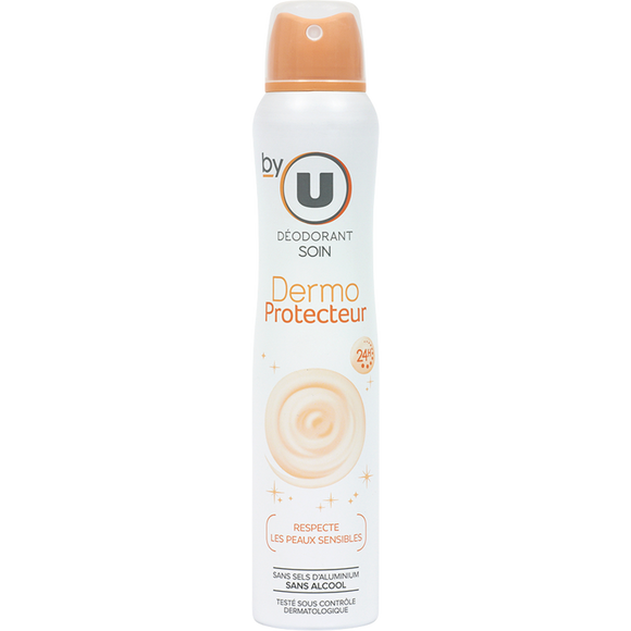 BY U Déodorant pour femme 24H dermoprotecteur  atomiseur de 200ml