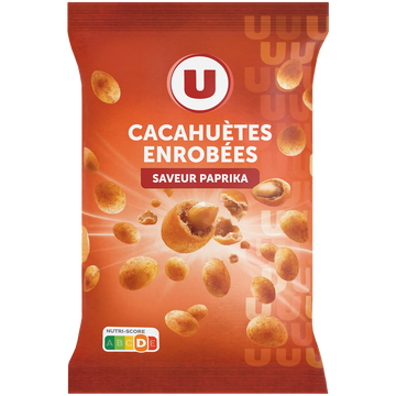 U Cacahuètes enrobées goût paprika  sachet de 150g