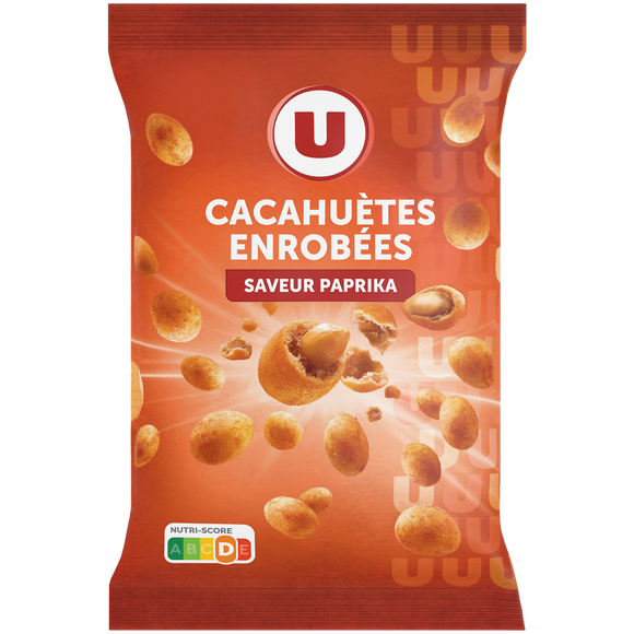 U Cacahuètes enrobées goût paprika  sachet de 150g