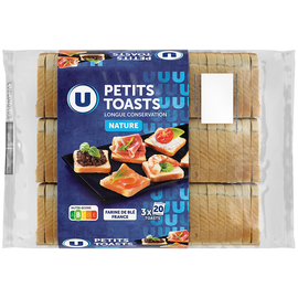 U P'tits toasts longue conservation nature  255g