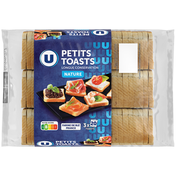 U P'tits toasts longue conservation nature  255g
