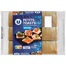 U Toasts pain de mie longue conservation nature 255g