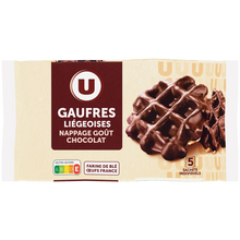 U Gaufres liégeoises nappage goût chocolat 320g