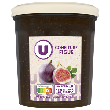 U Confiture extra de figue  pot de 370g