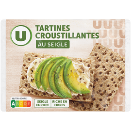 U Tartine croustillante seigle  paquet de 250g