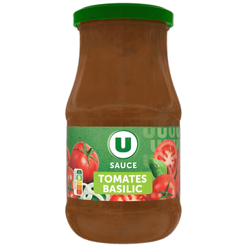 U Sauce tomates et basilic  bocal de 420g