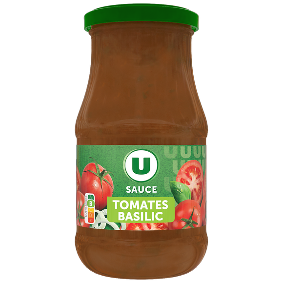 U Sauce tomates et basilic  bocal de 420g