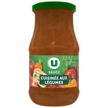 U Sauce cuisinée aux légumes  bocal de 420g