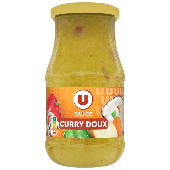 U Sauce curry doux  bocal de 446ml