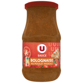 U Sauce bolognaise au poulet rissolé  pot de 420g
