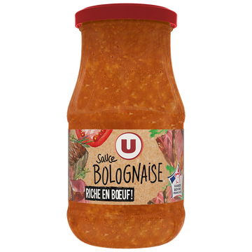 U Sauce bolognaise plus de boeuf  420g