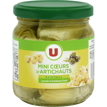 U Mini coeurs d'artichauts - Bocal 115g