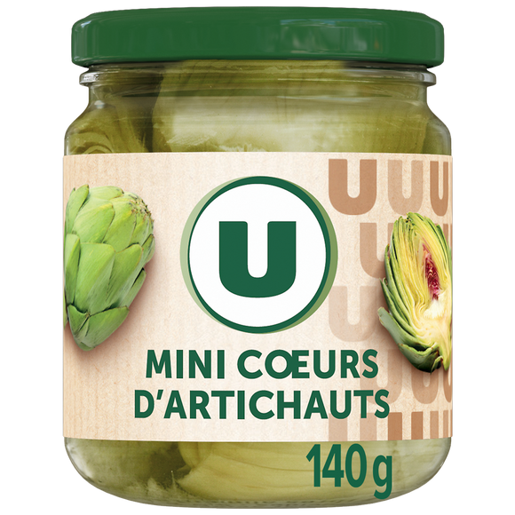 U Mini coeurs d'artichauts - Bocal 115g
