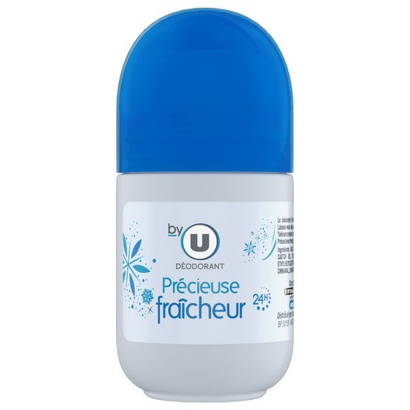 BY U Déodorant femme précieuse fraîcheur  bille de 50ml