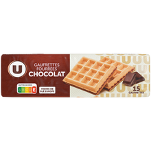 U Gaufrettes fourrées chocolat paquet de 110g