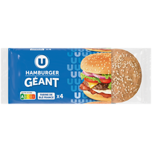 U Pain spécial pour hamburger géant sachet de 4, 330g