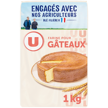 U Farine à gateaux avec poudres à lever incorporées sachet de 1kg