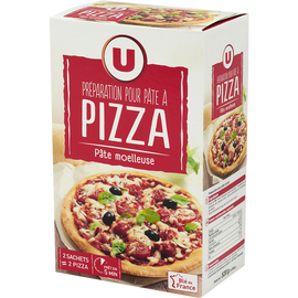 U Préparation pour pâte à pizza  boîte de 520g