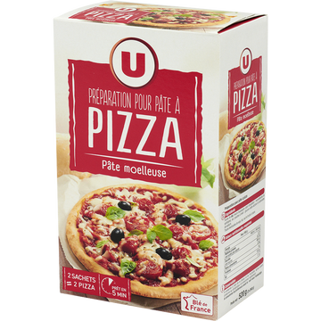 U Préparation pour pâte à pizza  boîte de 520g