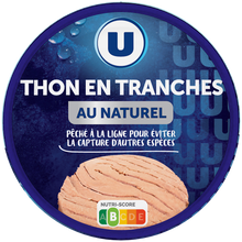 U Thon en tranche naturel pêché ligne 112g