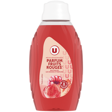 U Mèche désodorisante 2 en 1 parfum fruits rouges flacon de 375ml