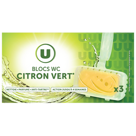U Bloc wc parfum citron vert  x3