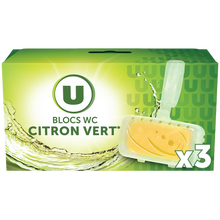 U Bloc wc parfum citron vert x3