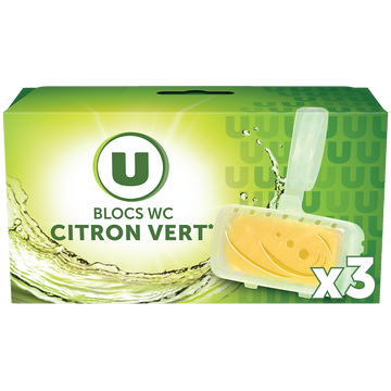 U Bloc wc parfum citron vert x3